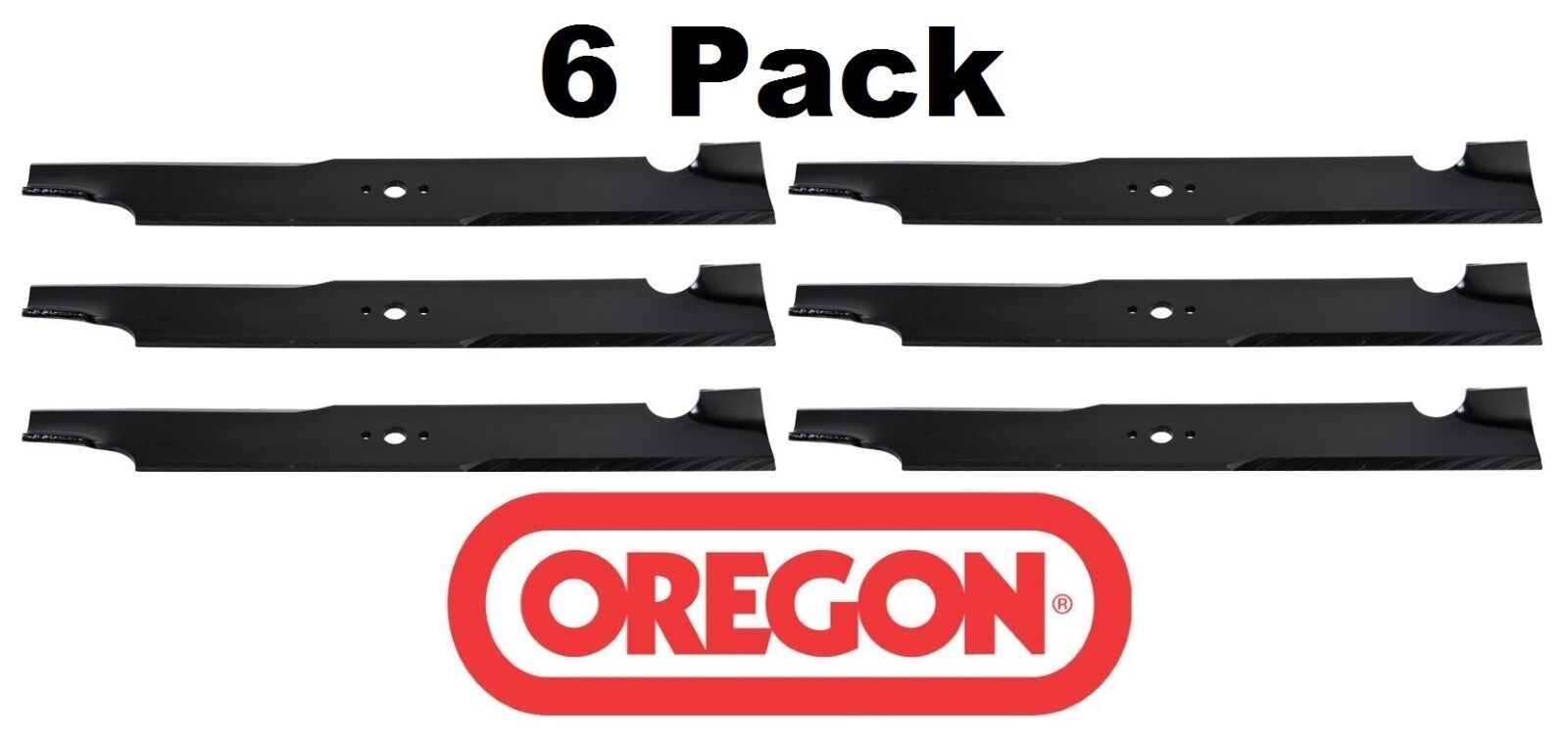 6 Pack Oregon 93-008 Mower Blade for Lastec P-128 61″