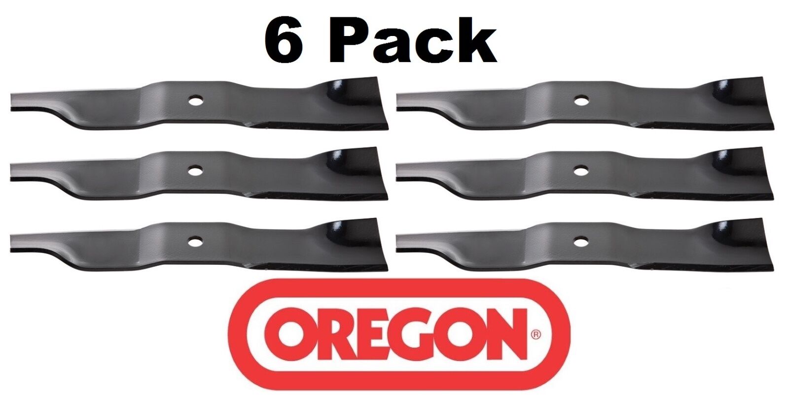 6 Pack Oregon 93-009 XM High Lift Mower Blade for Bobcat 112111-01 48″