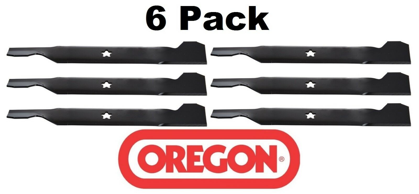 6 Pack Oregon 95-018Blade Fits AYP 137380