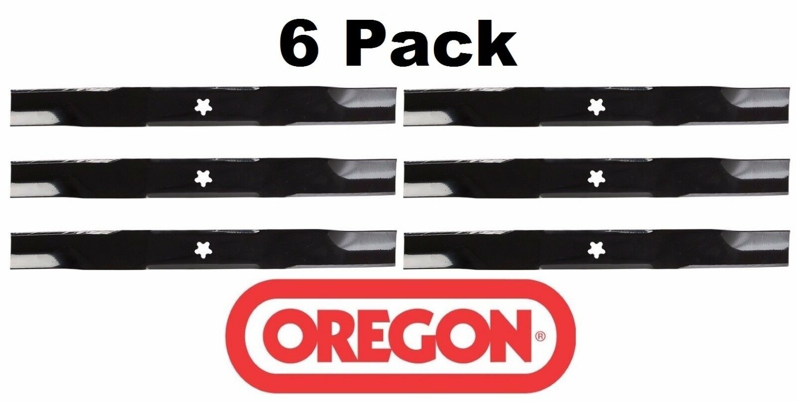 6 Pack Oregon 95-084 Mower Blade for Husqvarna 112078 42″ EZ Mowers