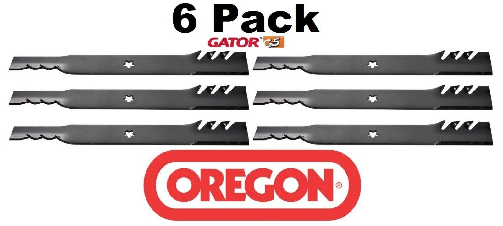 6 Pack Oregon 96-900 Mower Blade Gator G3Fits DR 151691