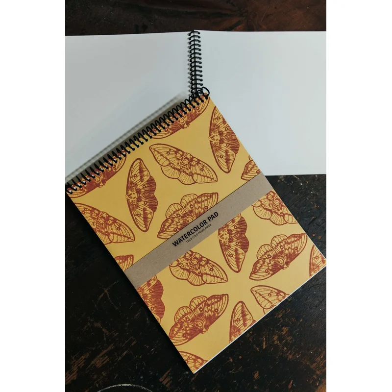 8×10 Moth Watercolor Pad