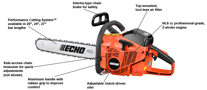 Echo CS-680-24 66.8 cc Chainsaw