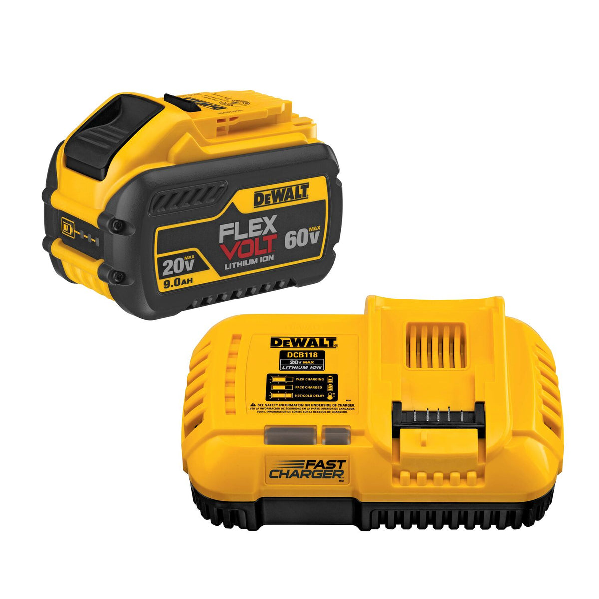 Dewalt DCB609C FLEXVOLT 20V/60V MAX 9.0-Ah Battery w/ Charger