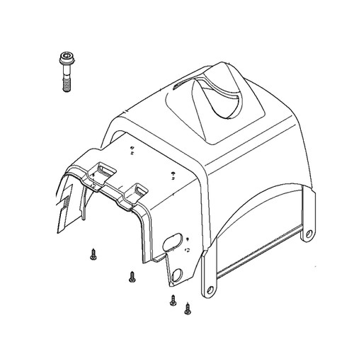 544160103 Cylinder Cover Husqvarna Genuine OEM Part - SUPERSEDED FROM 544160101, 544160102