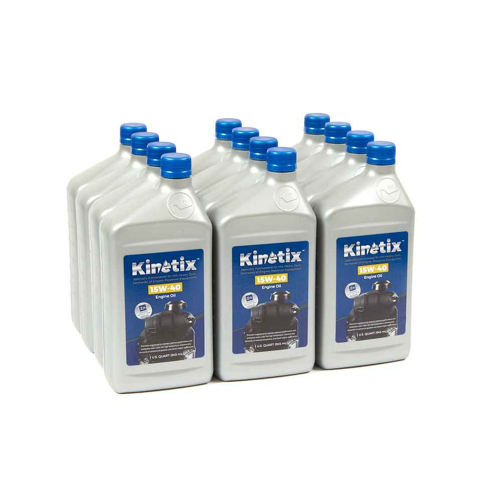 Kinetix - 80005 - 15W-40 Engine Oil - 1 Quart Bottle, 12 per Case