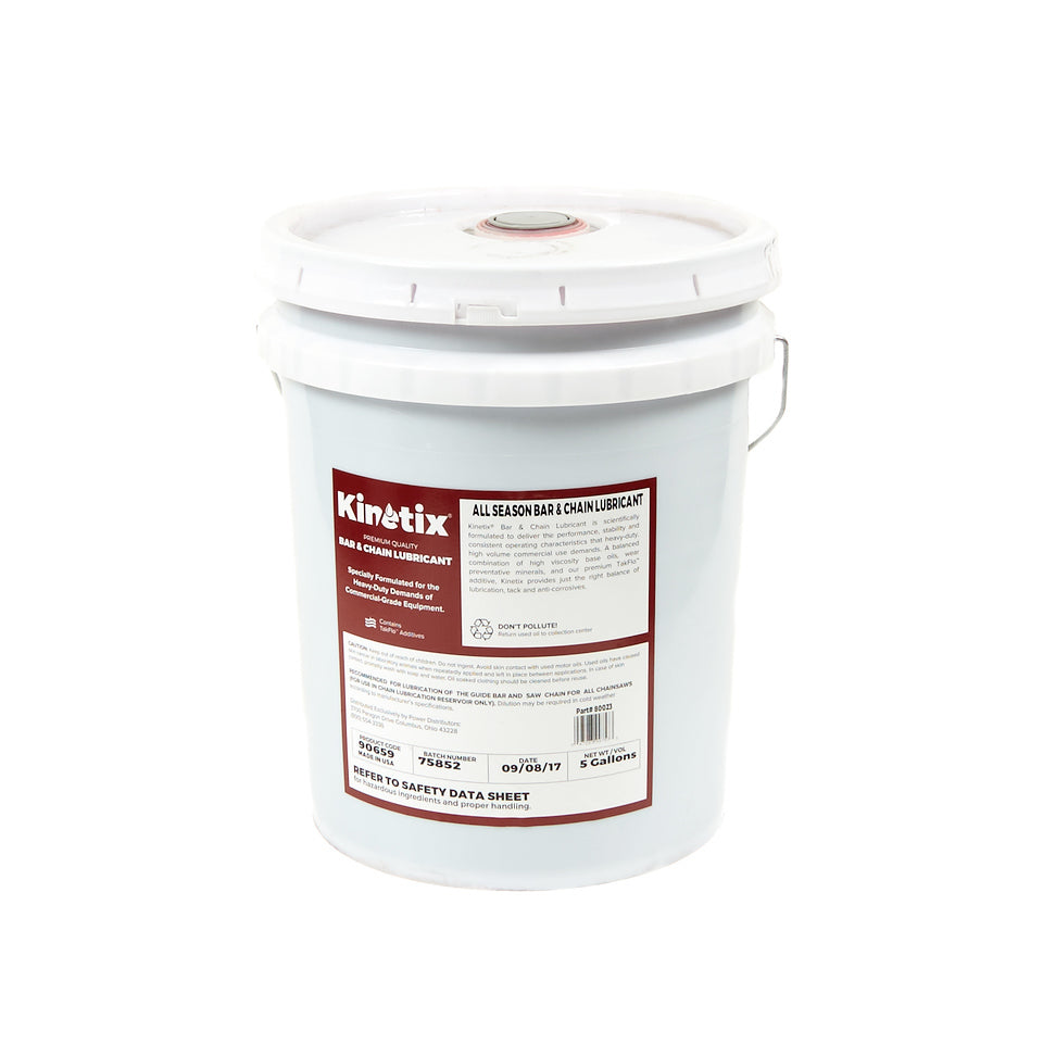 Kinetix - 80023 - All Season Bar & Chain Oil, 5 Gallon Pail