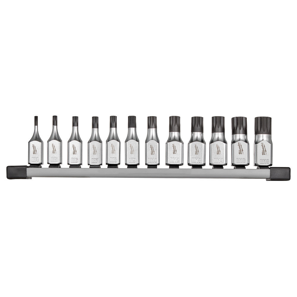 Milwaukee 48-22-9536 3/8" Drive Triple Square Bit Socket Set - 12 PC