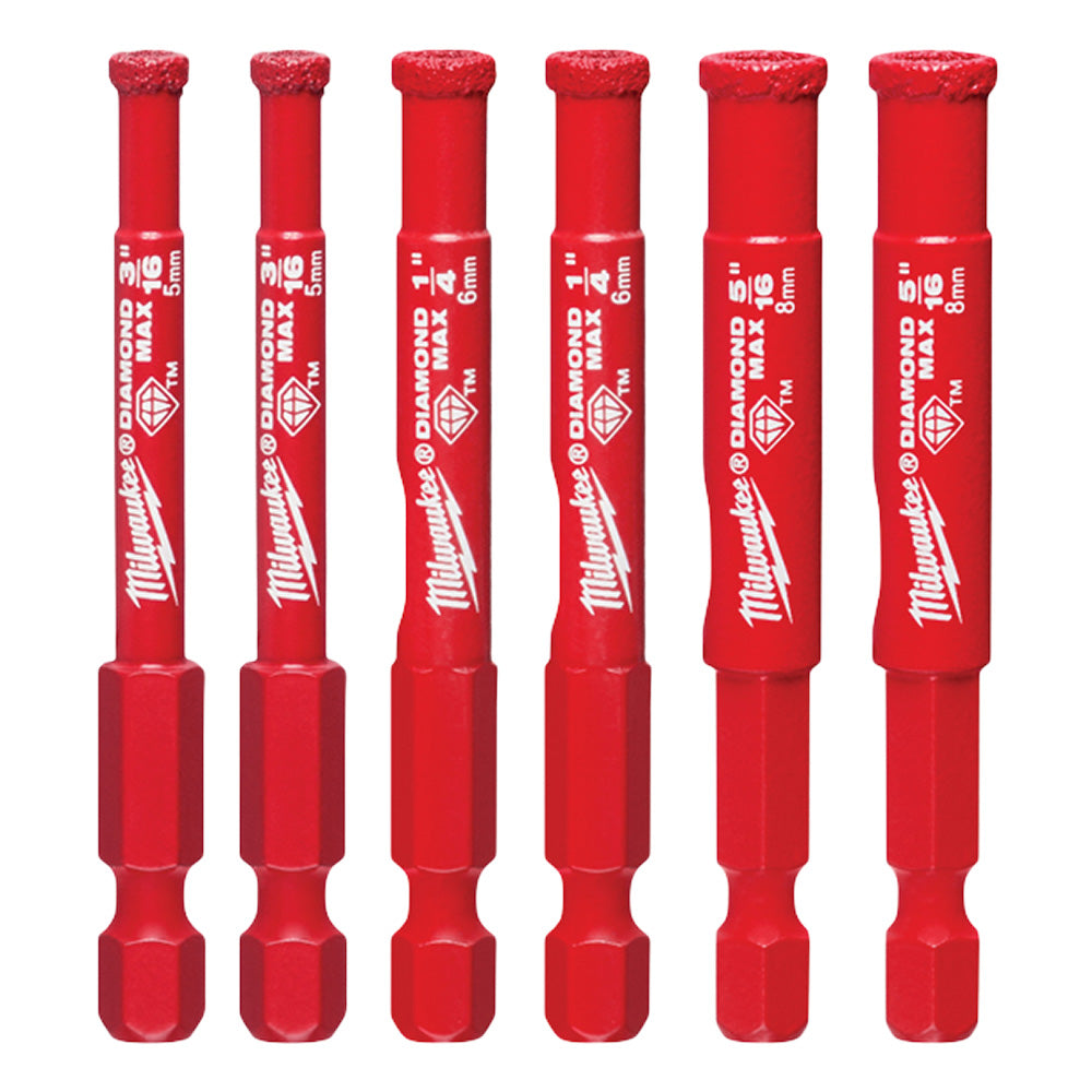 Milwaukee 49-56-0550 DIAMOND MAX Diamond Grit Hole Saw - 6PC