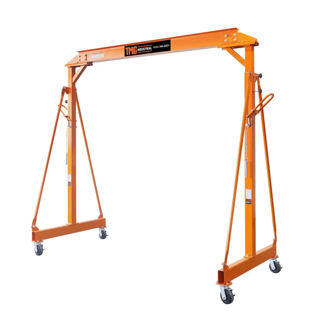 2 TonSteel Gantry Crane with Adjustable Height, Auto-Lock & Swivel Caster Wheels TMG-AGC21