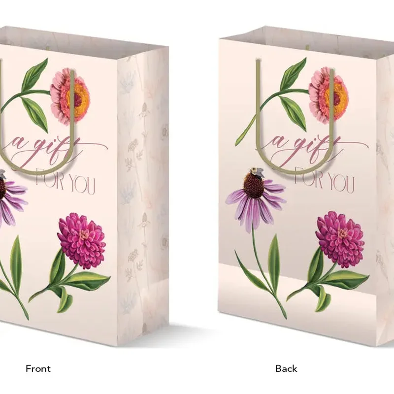 “A Gift For You” Floral Gift Bag