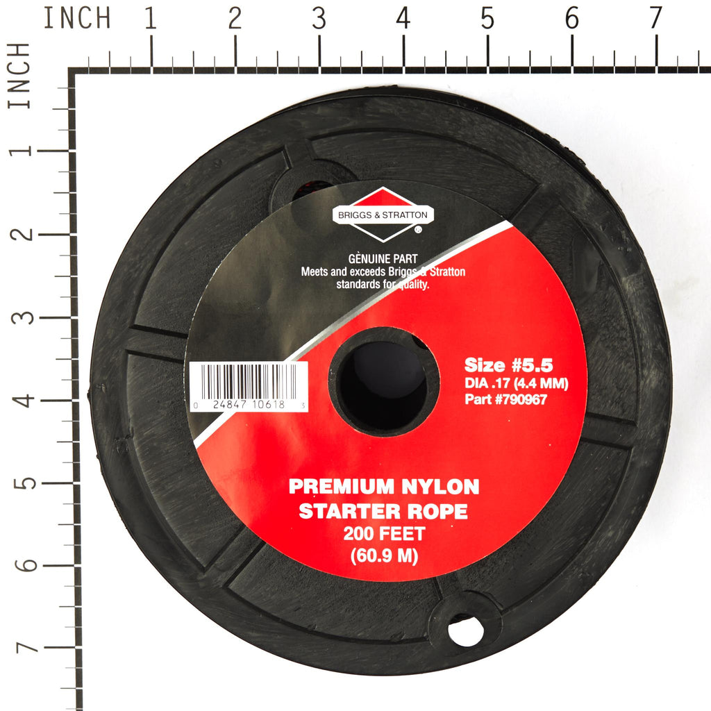 Briggs & Stratton - 790967 - #5-1/2 Recoil Starter Rope, 200 Foot Spool
