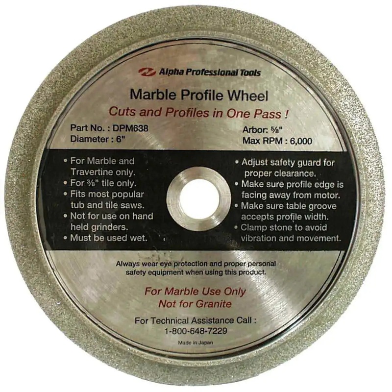 Alpha 6" Marble Profile Wheel