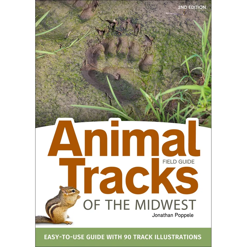 Animal Tracks of the Midwest: Easy-to-use Guide with 90 Track Illustrations