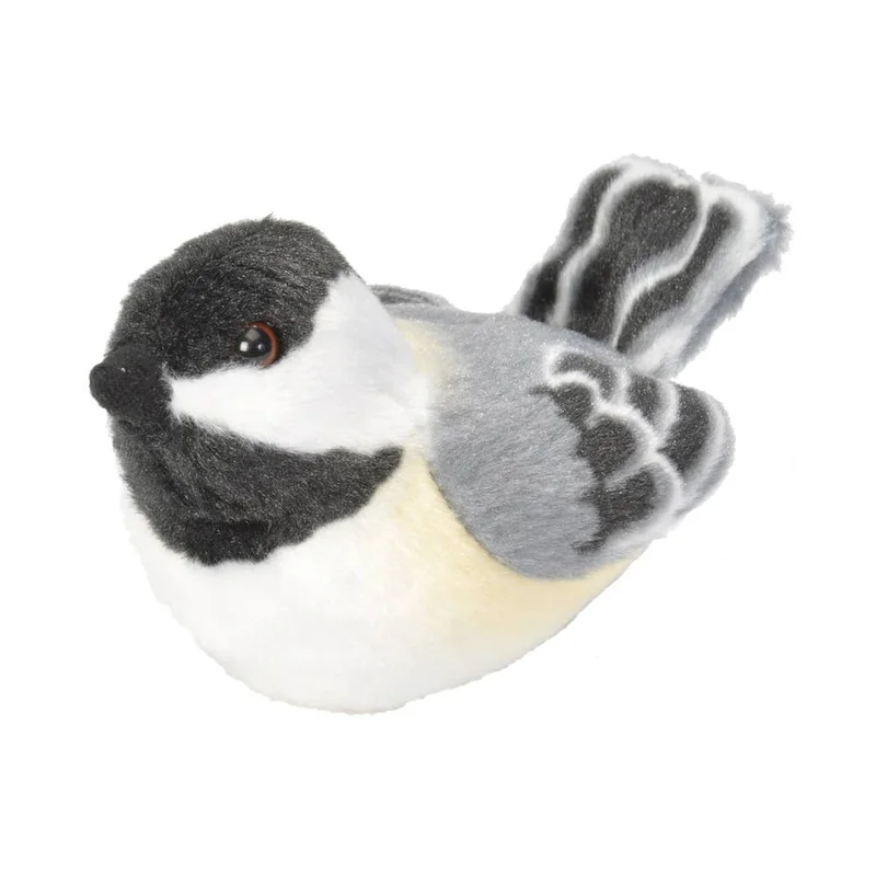 Audubon II Black-capped Chickadee Stuffed Animal with Sound – 5″