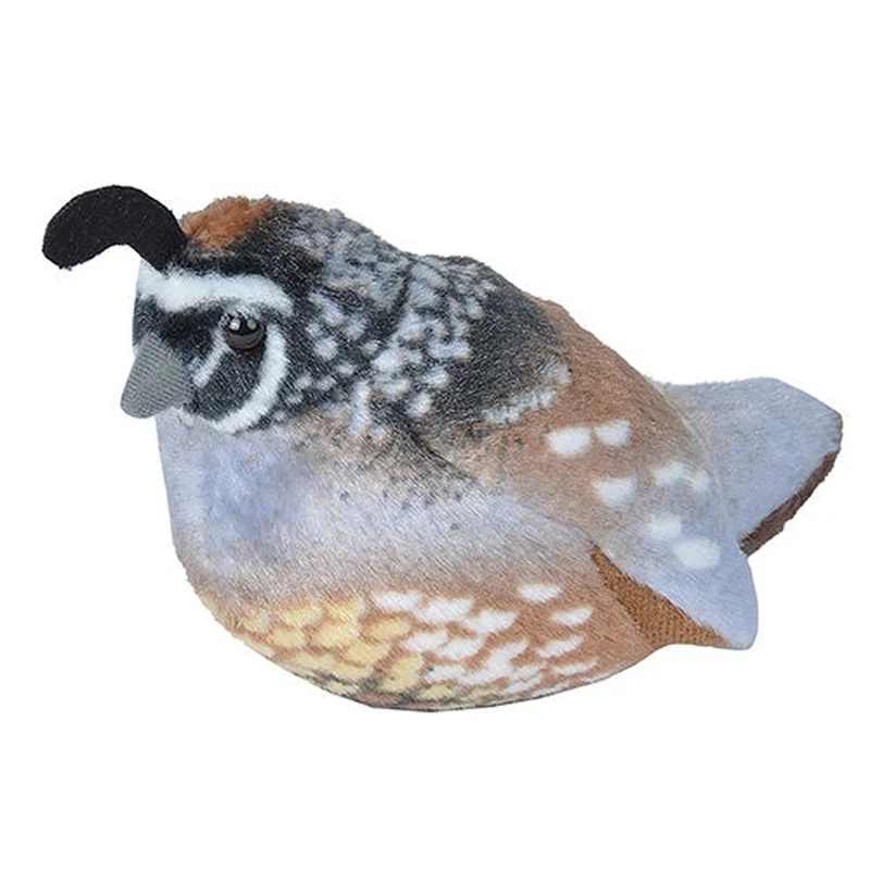 Audubon II California Quail Stuffed Animal W Sound 5.5″