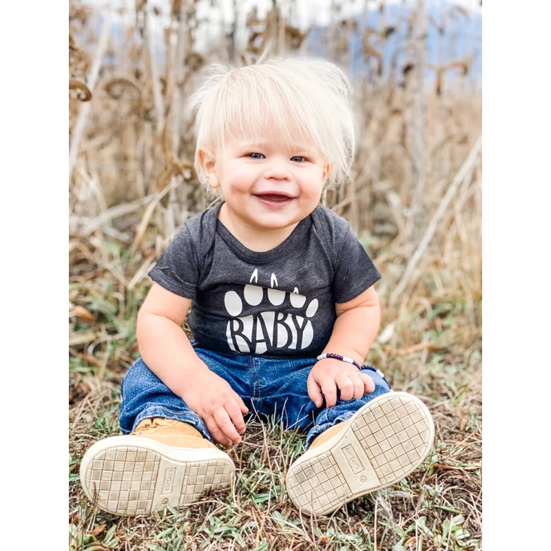 Baby Bear Onesie – Vintage Smoke
