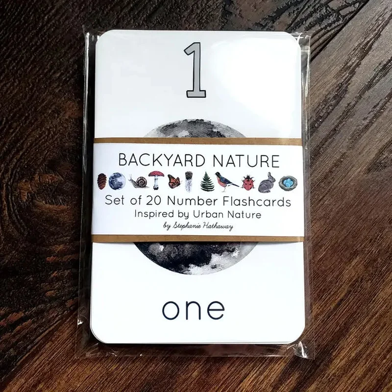 Backyard Nature Flash Cards, Numbers 1-20
