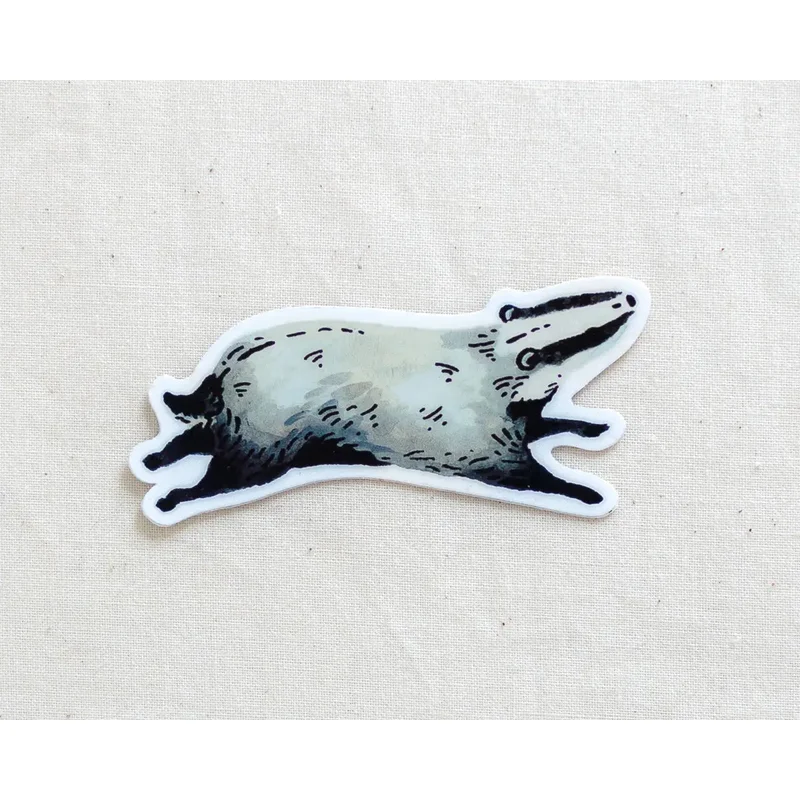 Badger Animal Vinyl Sticker