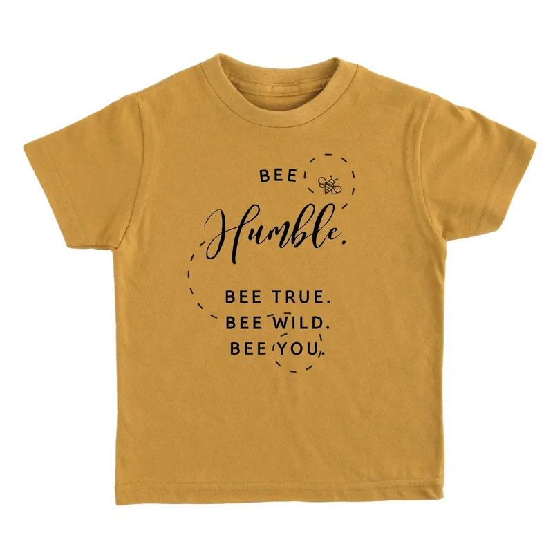 Bee Humble Kids Organic Shirt – Mustard