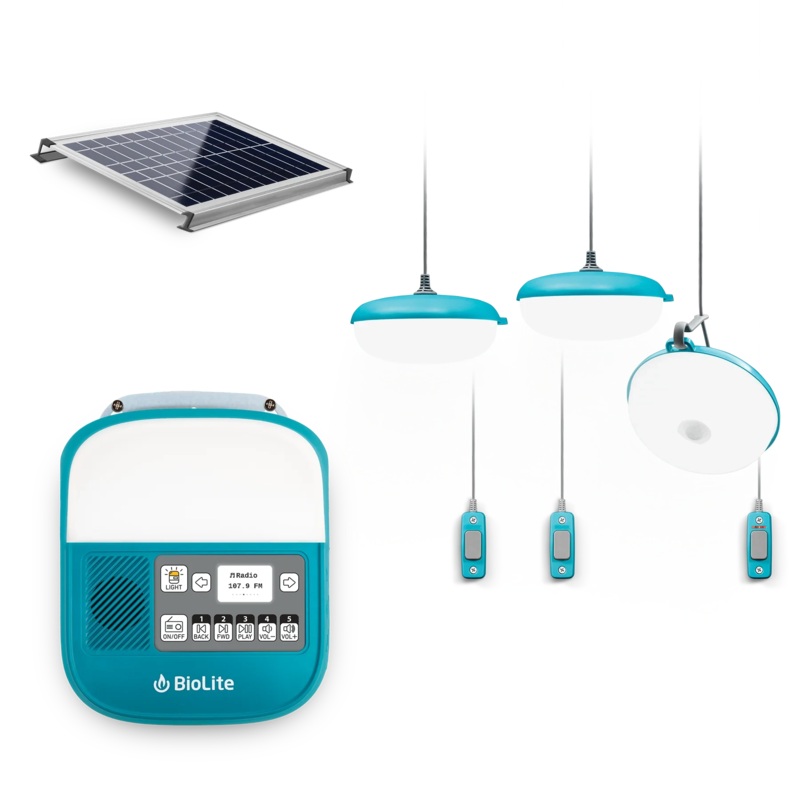 BioLite SolarHome 625 Off-Grid Solar Lighting & Power System with Control Box