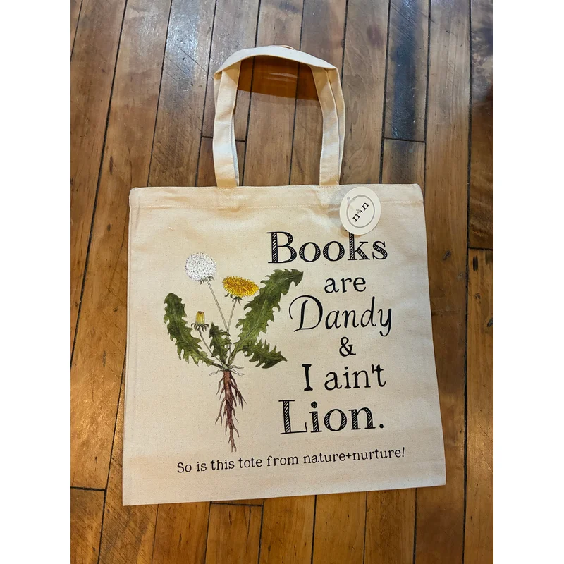 Books are Dandy n+n Canvas Tote Bag by Twig & Moth