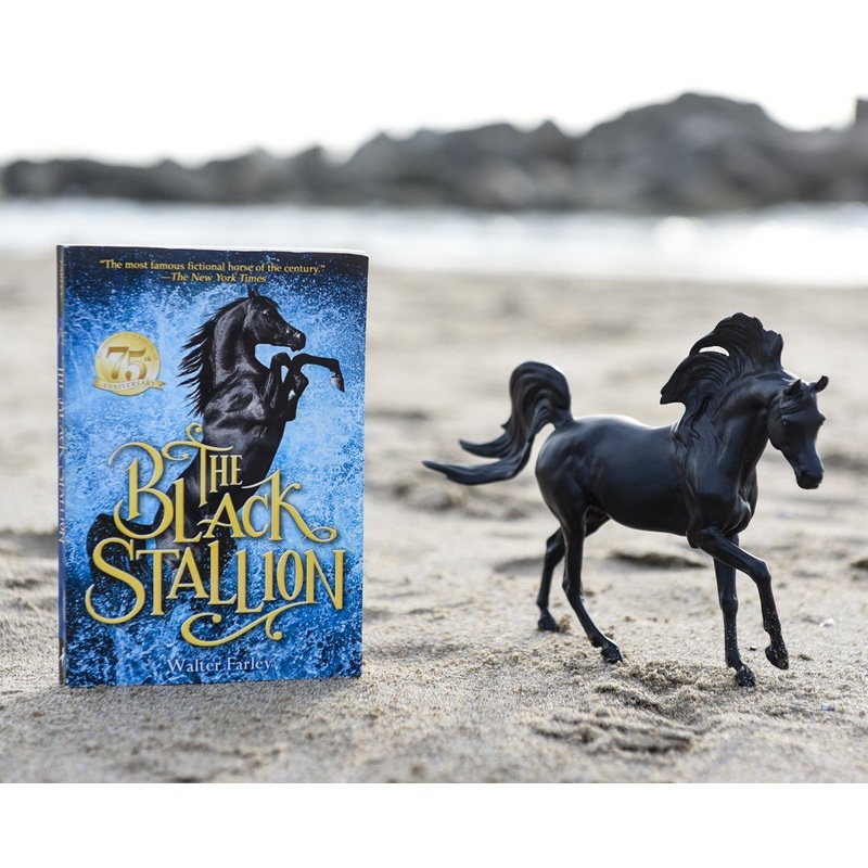 Breyer The Black Stallion Horse & Book Action Figure Set