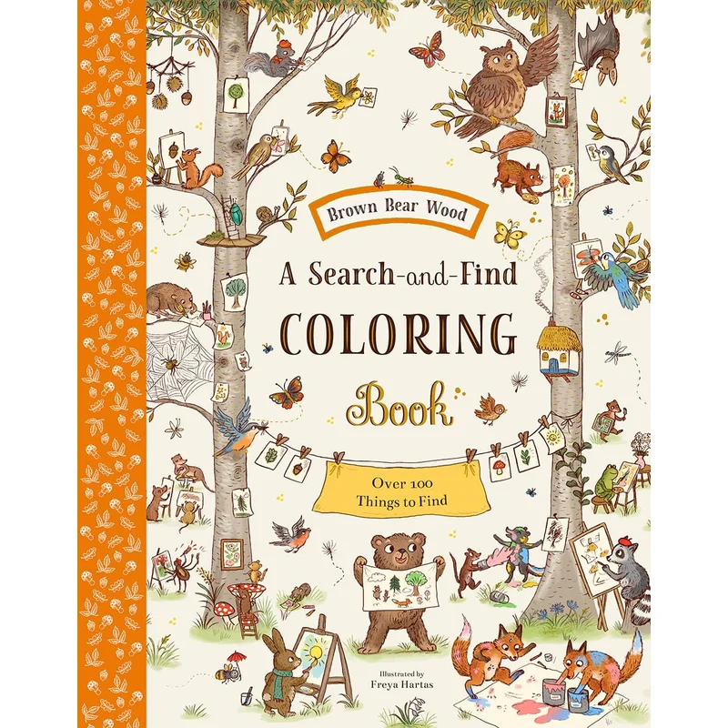 Brown Bear Wood: A Search-And-Find Coloring Book: Over 100 Things to Find by Rachel Piercey