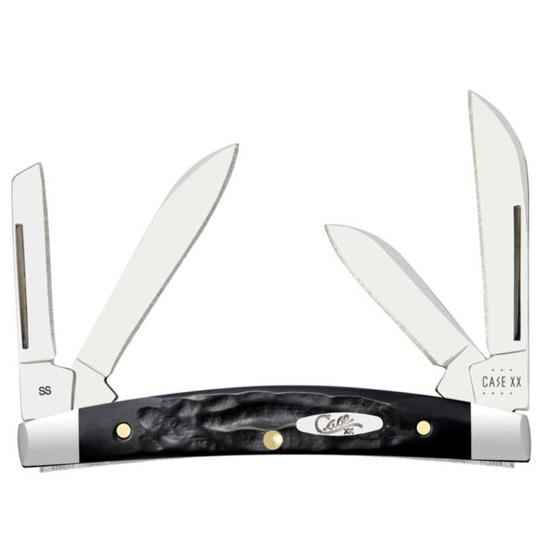 Case Jigged Rough Black Synthetic Small Congress (Rough Black)