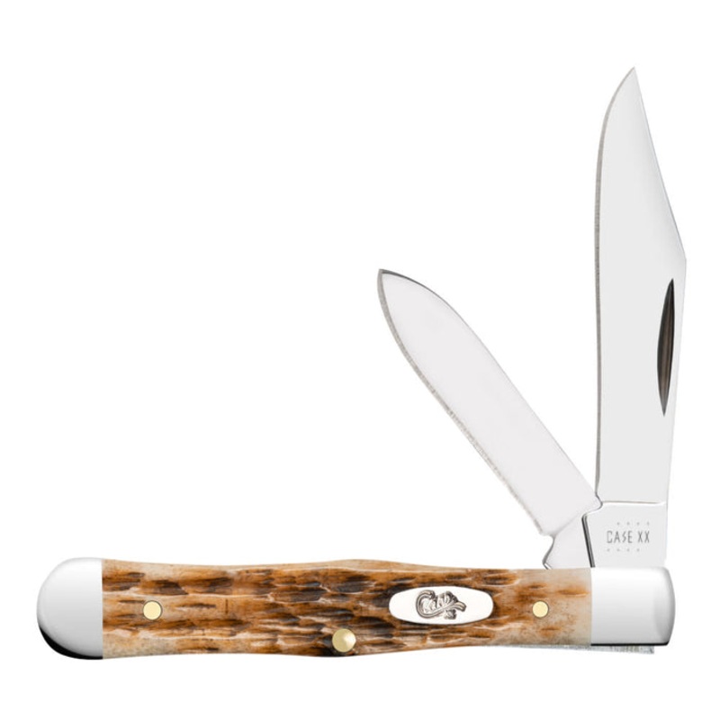 Case Peach Seed Jig Amber Bone Small Swell Center Jack (Amber Bone)