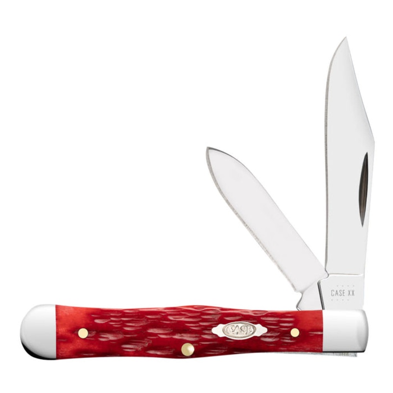 Case Peach Seed Jig Dark Red Bone CS Small Swell Center Jack