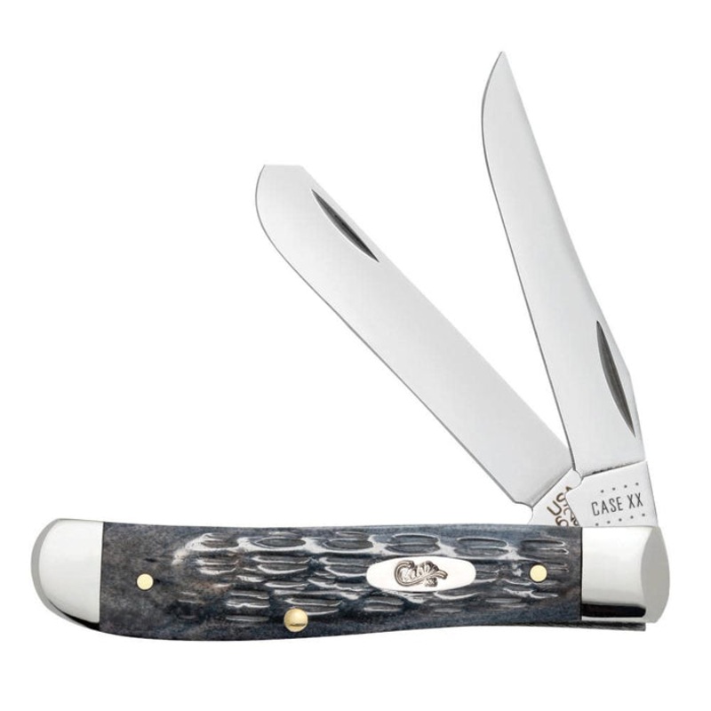 Case Pocket Worn Crandall Jig Gray Bone Mini Trapper