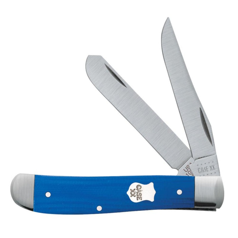 Case Smooth Blue G-10 Mini Trapper (Blue G-10)
