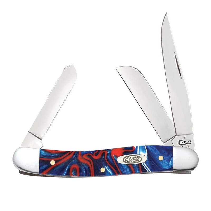 CASE XX 11201 Medium Stockman Knife, 3-Blade, Clip Point, Sheepfoot, Spey Blade, 1.71 in, 1.88 in, 2.57 in L Blade