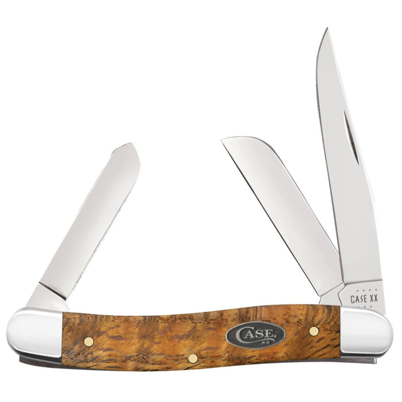 Case Yellow Curly Oak Medium Stockman