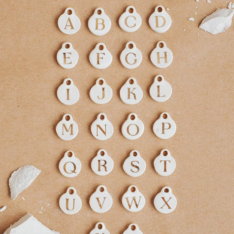 Ceramic Initial Charm