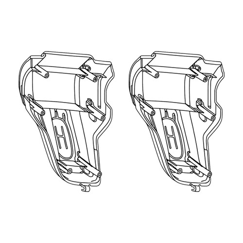 CONSOLE HUSQVARNA APPLIQUE ONE-PIECE OEM (2 Pack) For Husqvarna ST 324 Snow Blower