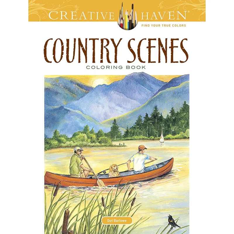 Country Scenes Dover Coloring Book
