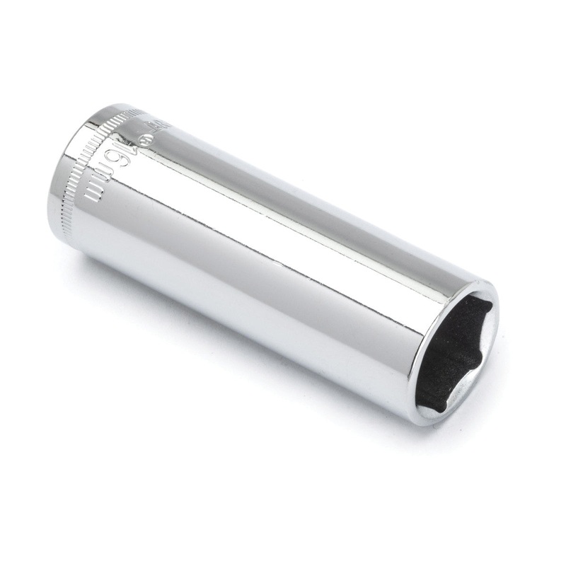 CRESCENT CDDS47N Socket, System of Measurement: Metric, Deep Length, 17 mm Socket, 3/8 in Drive, 6-Point