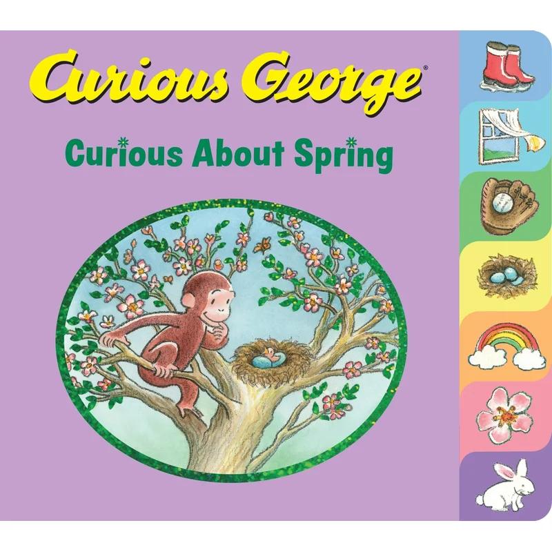 Curious George Curious about Spring Tabbed Board Book