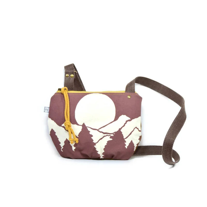 Date Purse – Vista // Mountain Print Purse – Plum