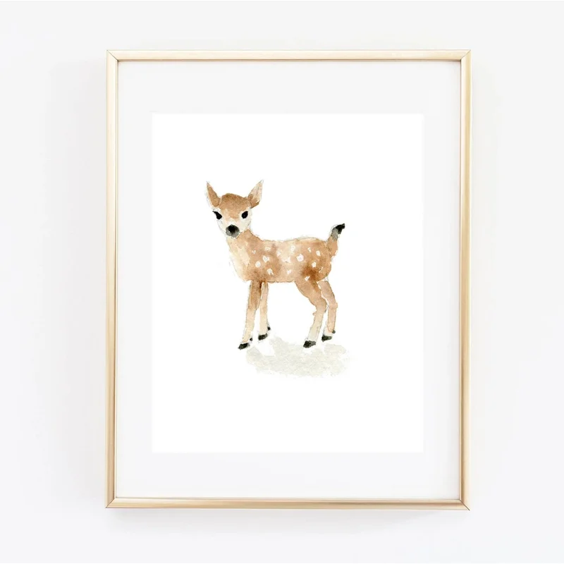 Deer Art Print by Emily Lex