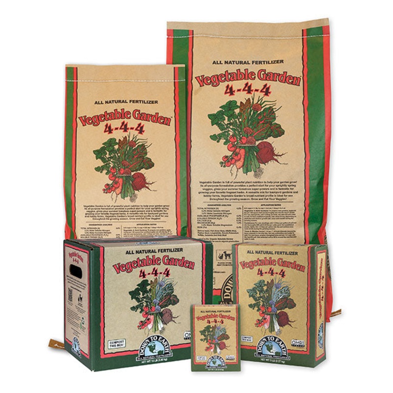 Down to Earth Vegetable Garden 4-4-4 Fertilizer