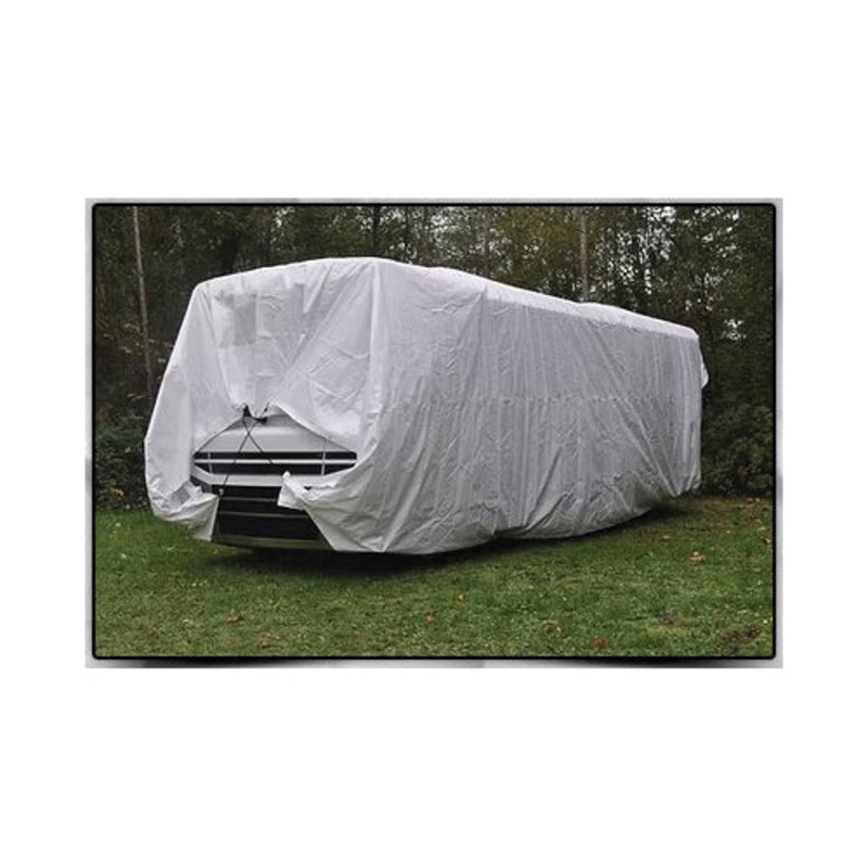 Dry Top WPT1220 Tarp, White Tarp Top, 18 in Grommet Spacing, Resists: UV