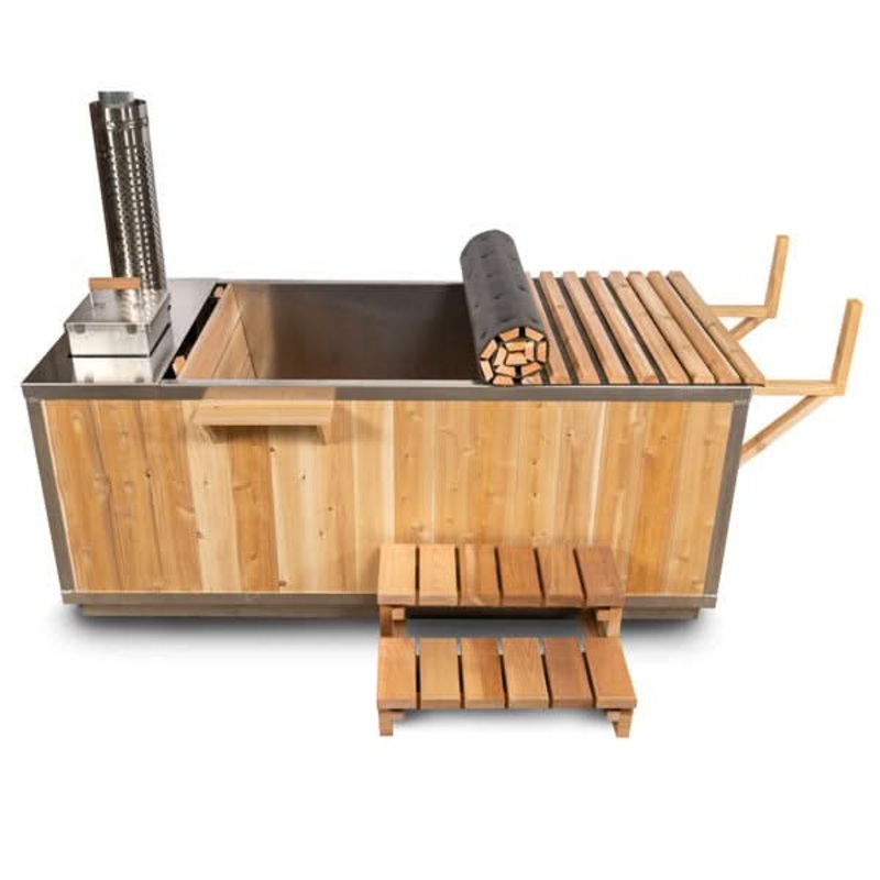 Dundalk Starlight Wood Burning Hot Tub Rustic Outdoor Soak