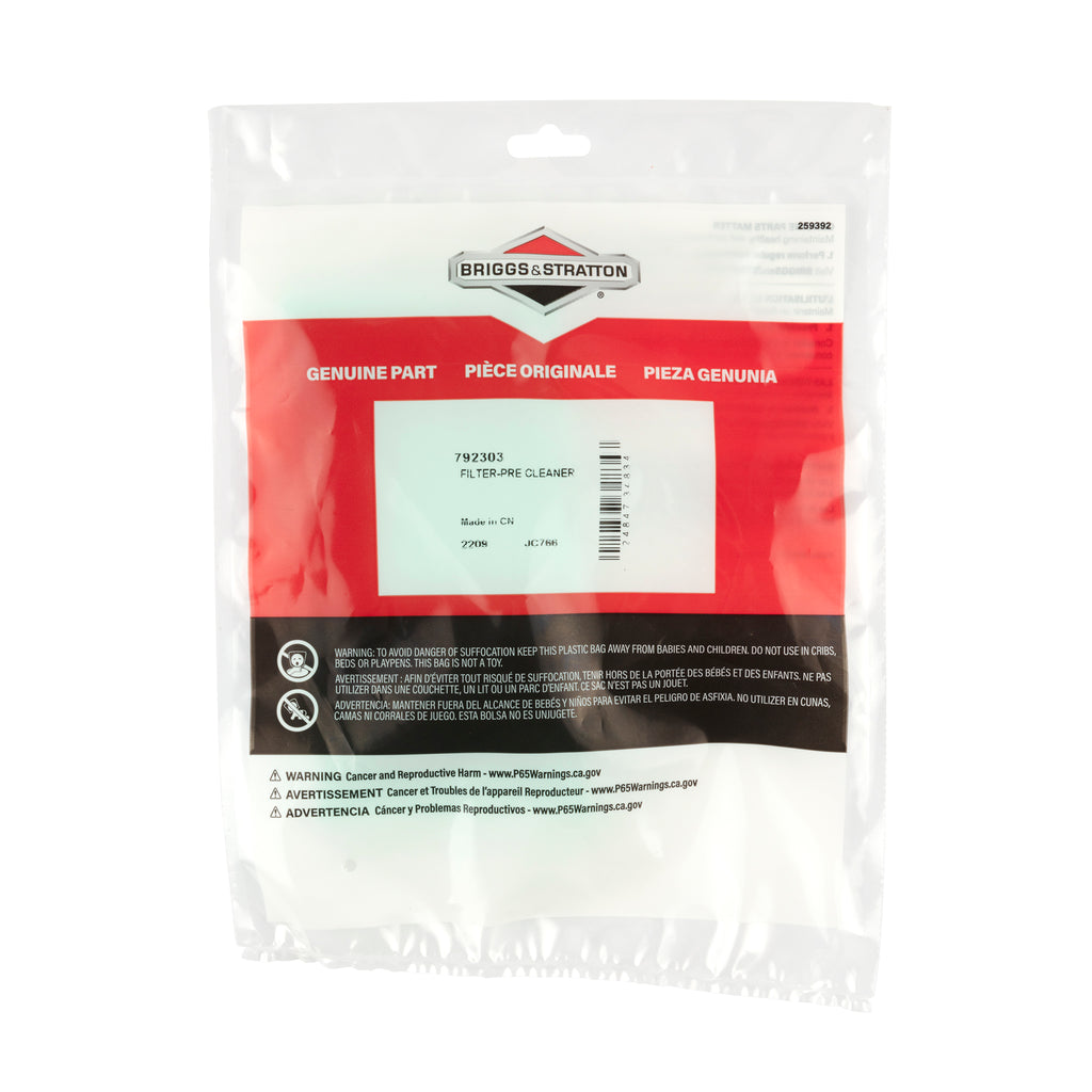 Briggs & Stratton - 792303 - Pre-cleaner for 792105 Air Filter