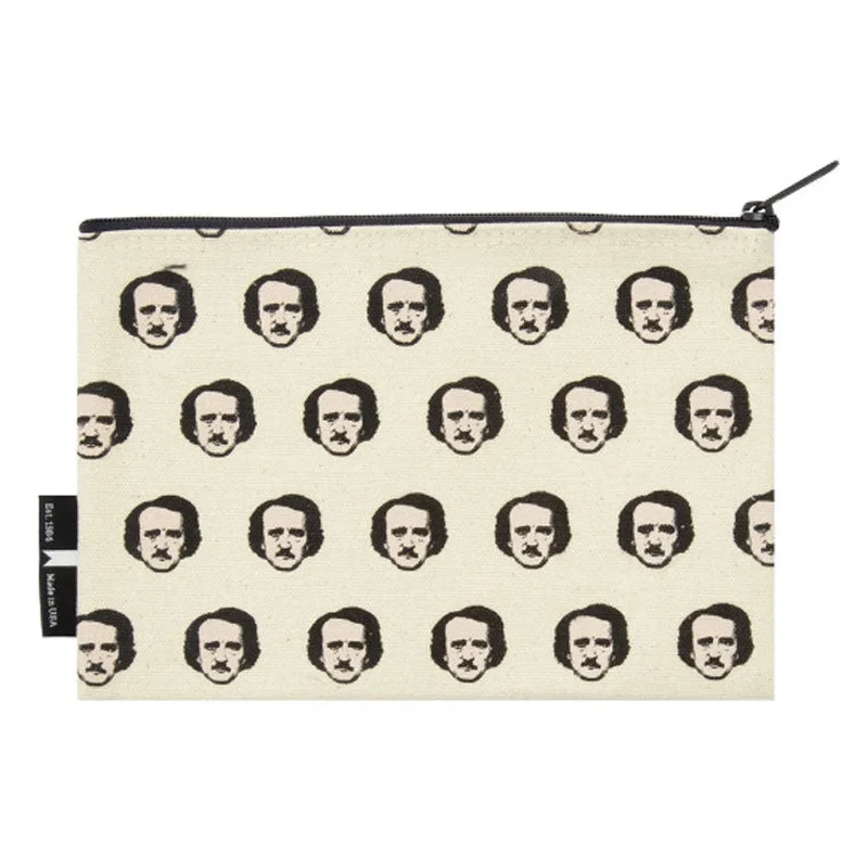 Edgar Allan Poe-ka-Dots Zip Pouch