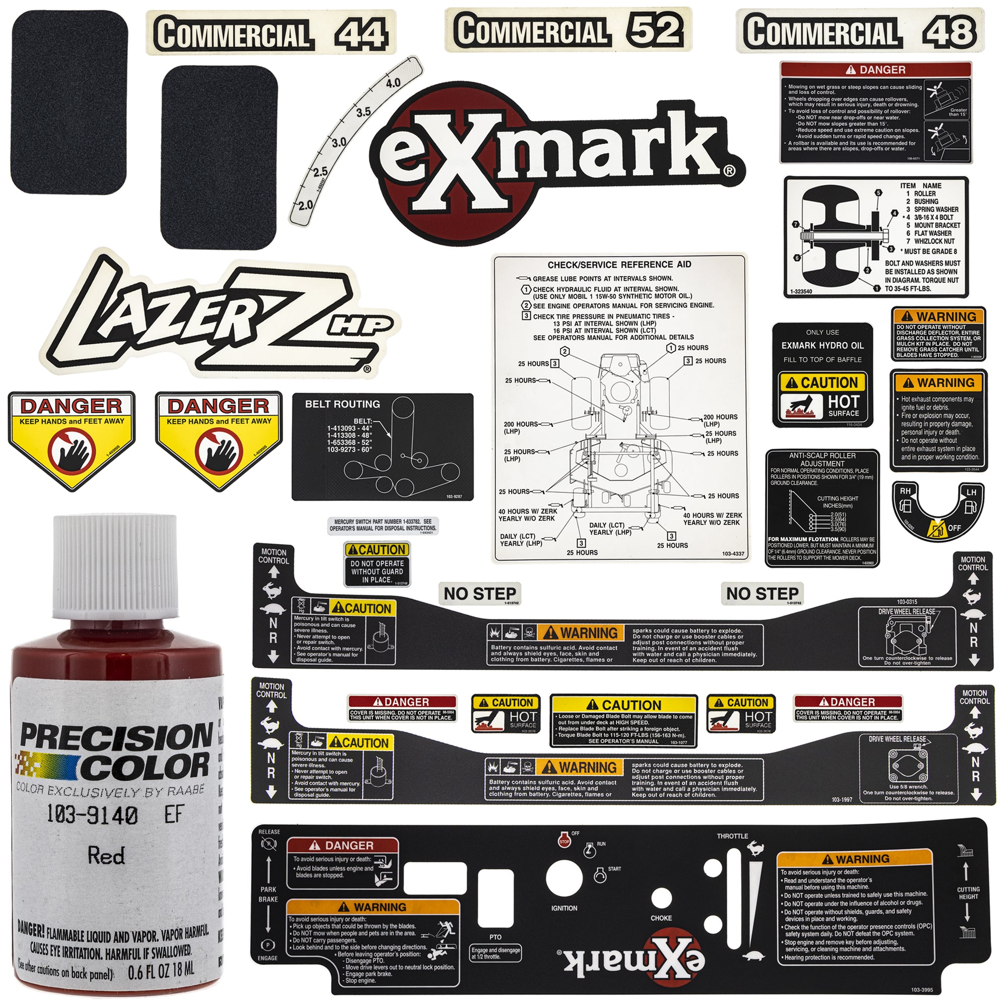 Exmark EK1000022 Decal Red Touch Up Paint Kit