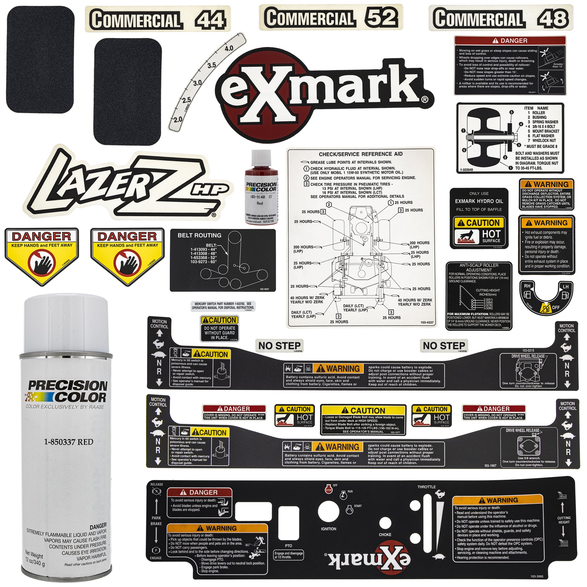 Exmark EK1000028 Decal Red Paint Touch Up Kit