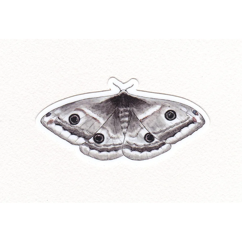 Emperor Moth Waterproof Sticker